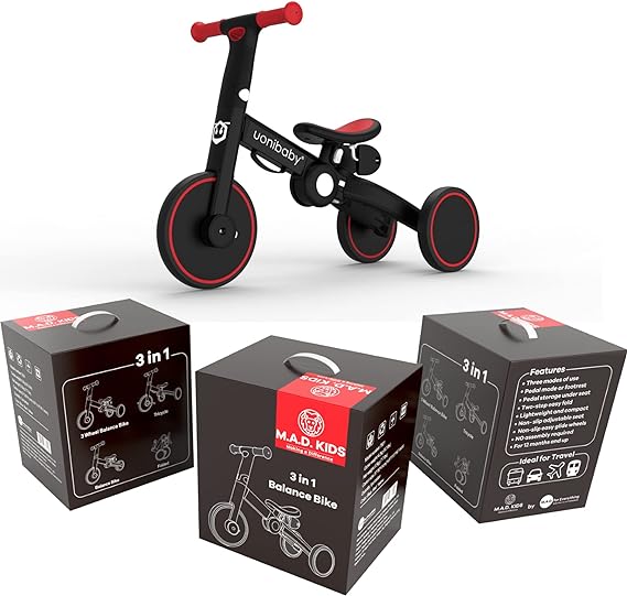 Children's Multifunction Tricycle-3-in-1 Toddler Bike - Balance, Pedal, and Trike Fun